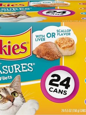 Purina Friskies Gravy Wet Cat Food Variety Pack, Tasty Treasures Prime Filets - (24) 5.5 Oz. Cans